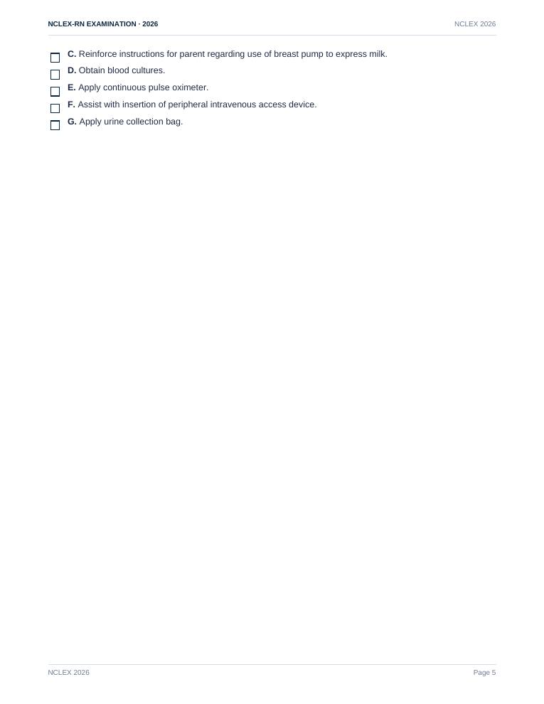 HESI Exit Study Question Bank (RN) - Page 5
